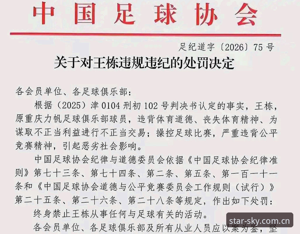 星空体育平台观看足协禁足名单解读教程：从处罚力度看行业变革